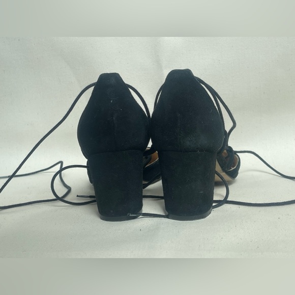 Intentionally Blank Hatter Block Heel Black Suede 37 - Picture 6 of 7